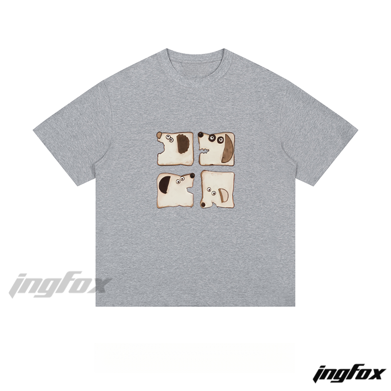 Cute Dog Toast - Loose Fit Short Sleeve T - Shirt