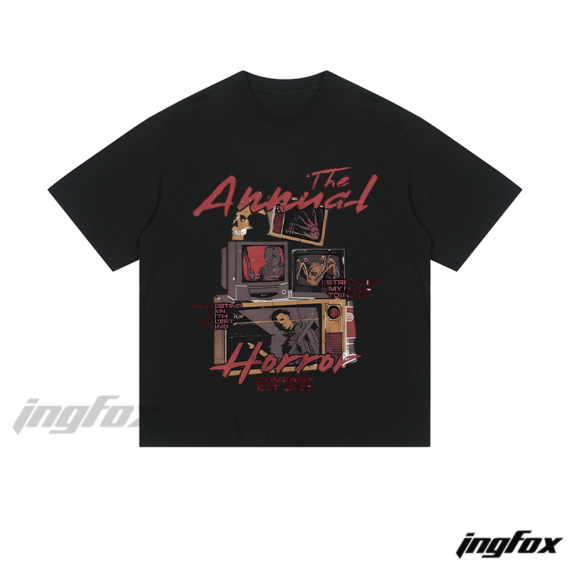 Horror TV Collage - Loose Fit Short Sleeve T-Shirt