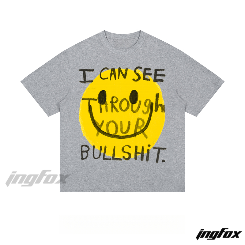 Smiley Sarcasm - Loose Fit Short Sleeve T - Shirt