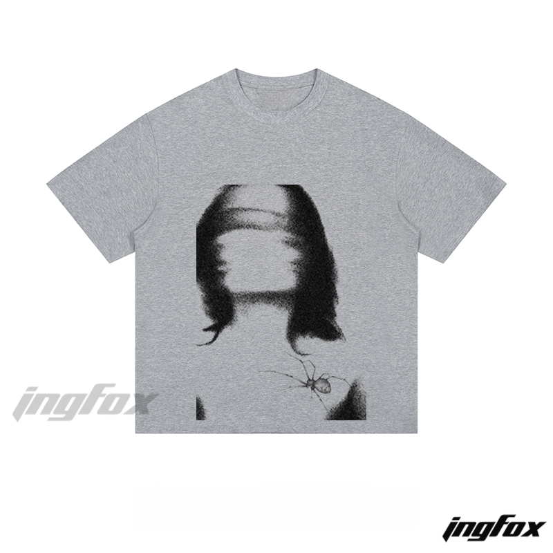 Mystery Figure & Spider - Loose Fit Short Sleeve T - Shirt