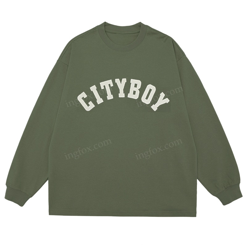 Cityboy - Classic Unisex Fit Cotton Long Sleeve Tee