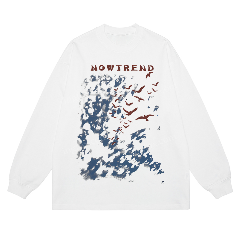 NOWTREND Sky & Birds - Classic Unisex Fit Cotton Long Sleeve Tee