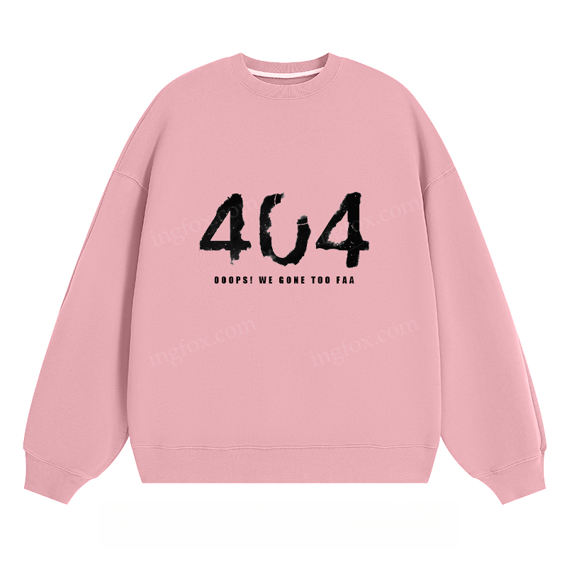 404 Error Graphic - Classic Unisex Fit Crewneck Sweatshirt