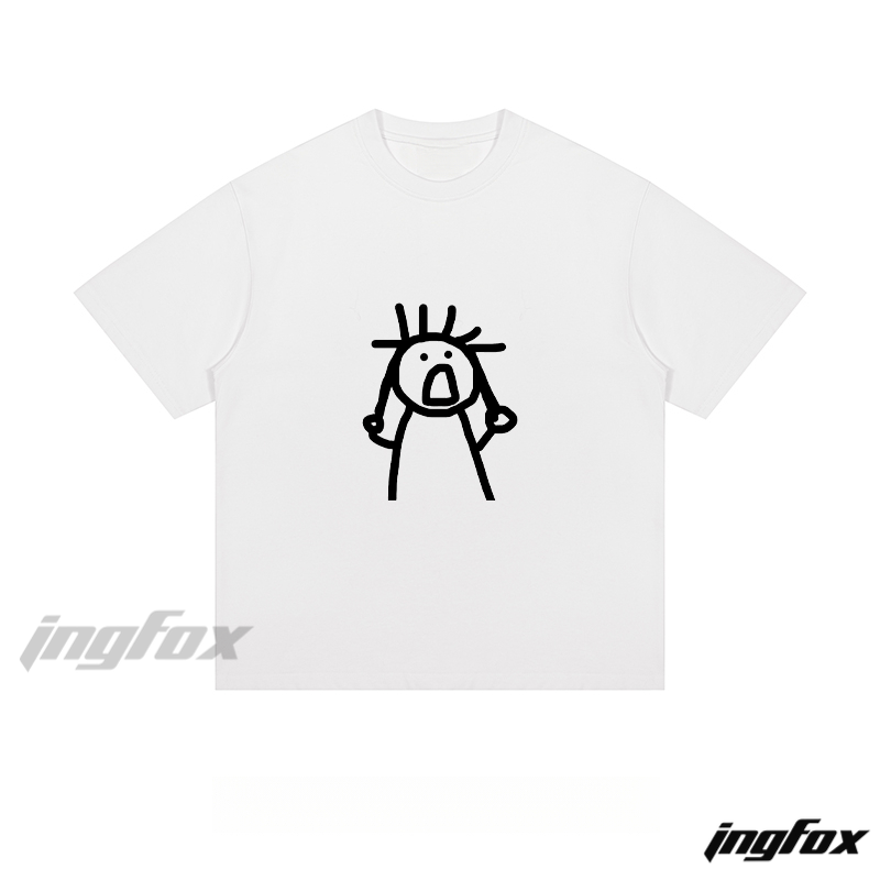 Doodle Character - Loose Fit Short Sleeve T - Shirt