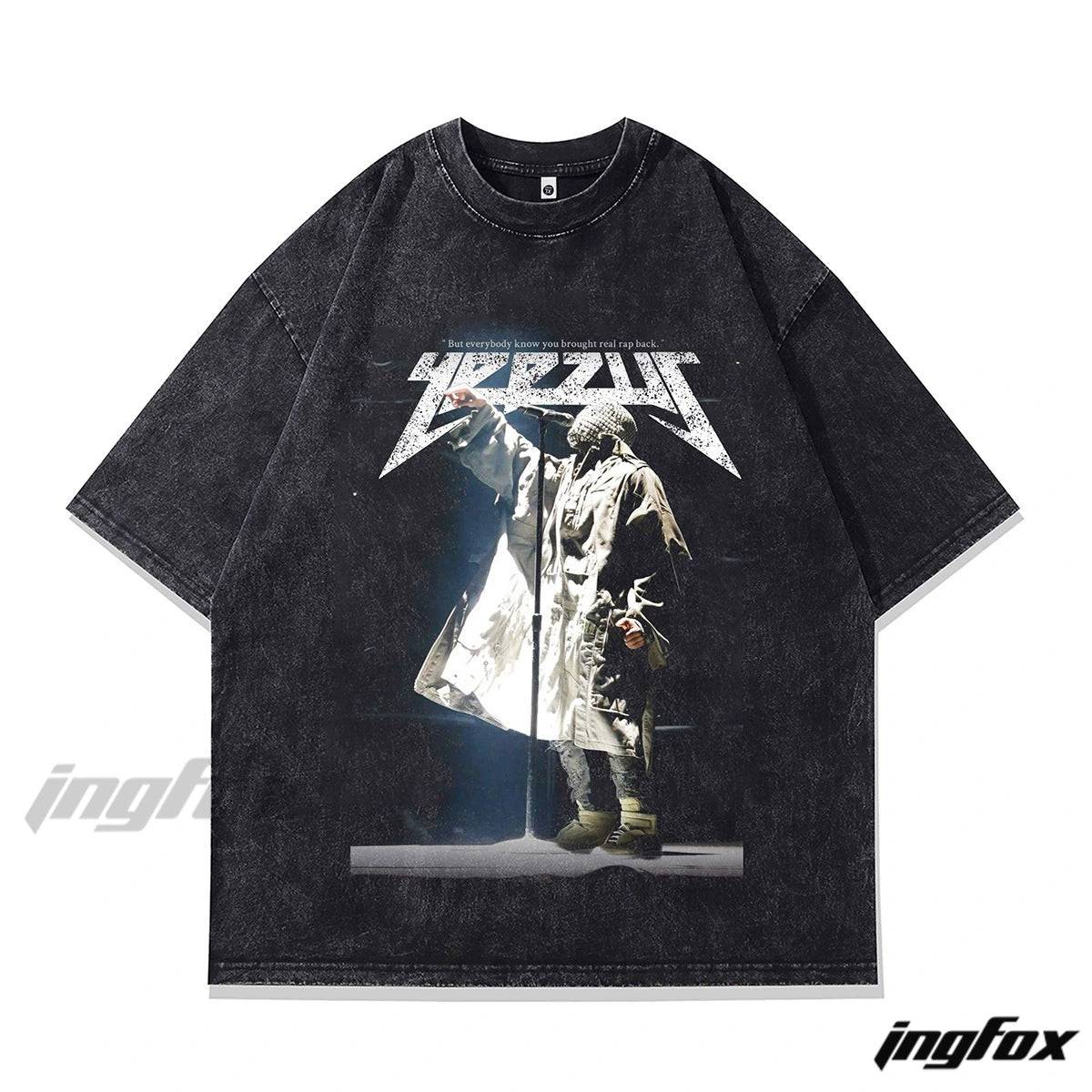 Yeezus Tour Graphic - Vintage Washed Oversized T-Shirt