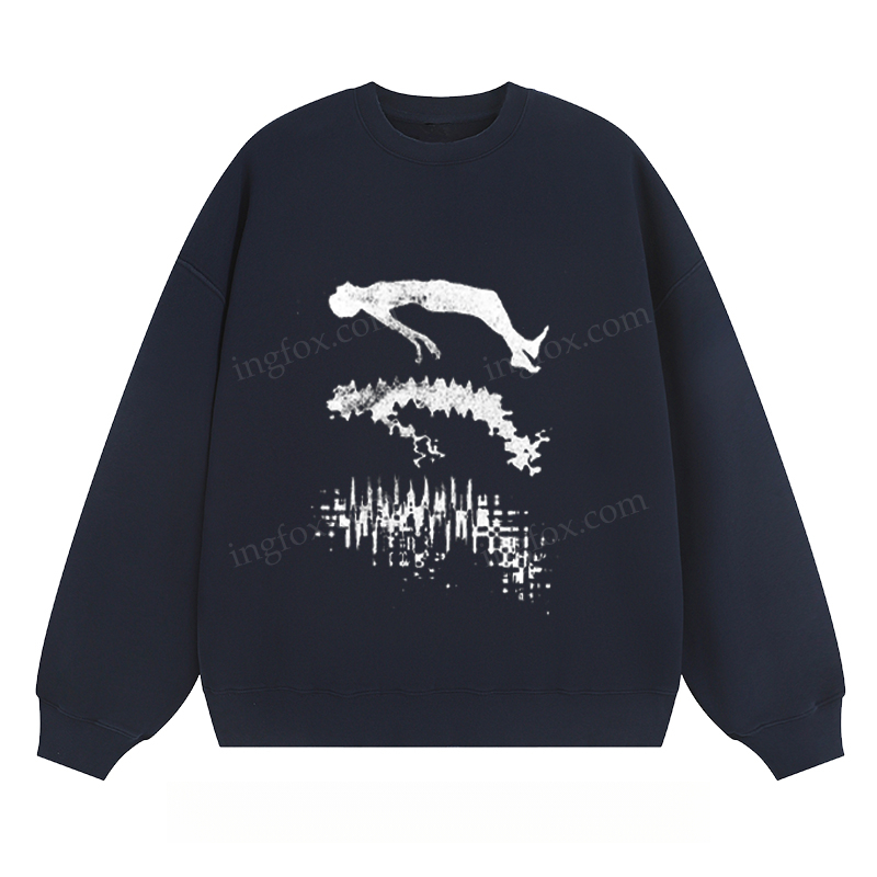 Abstract Diver Graphic - Classic Unisex Fit Crewneck Sweatshirt