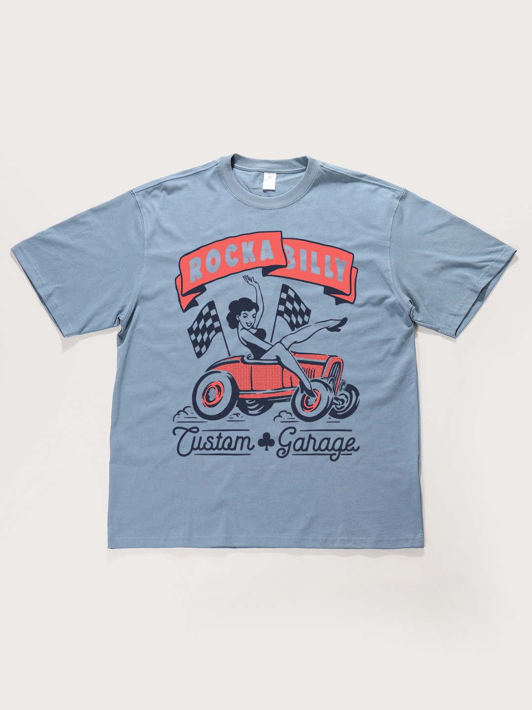 Rockabilly Custom Garage - Unisex Retro Cotton Short Sleeve T-Shirt