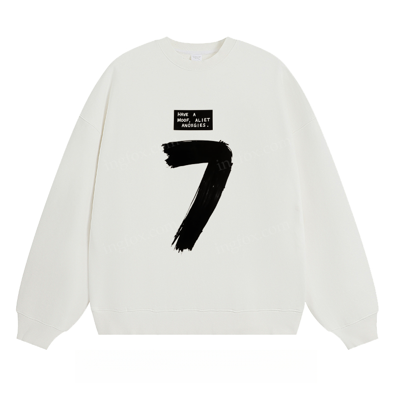 Number 7 & "Have A Moof Aliet Anoxgies" - Classic Unisex Fit Crewneck Sweatshirt