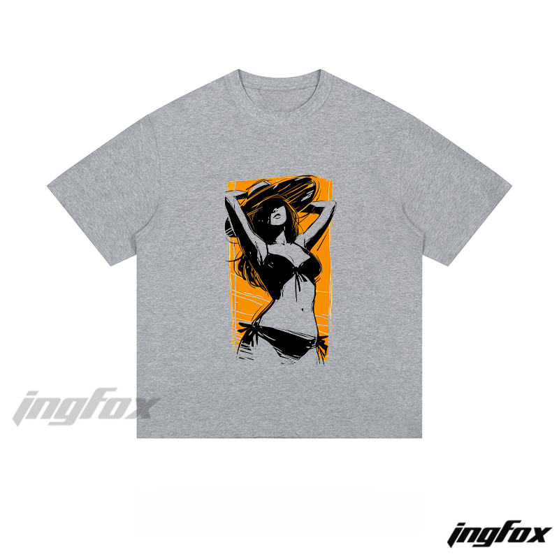 Beach Babe Graphic - Loose Fit Short Sleeve T - Shirt