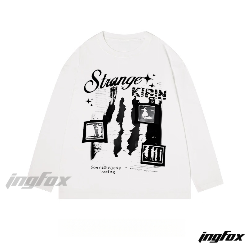 "Strange KIRIM" Graphic Long - Sleeve Tee