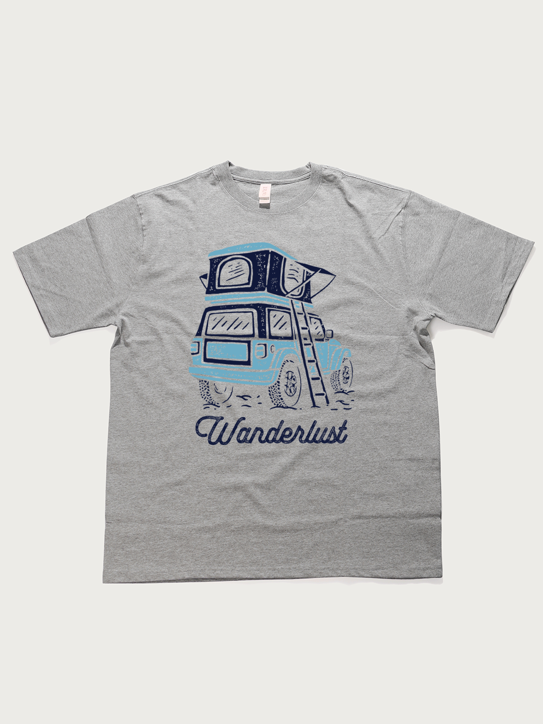 Wanderlust Camper - Unisex Retro Cotton Short Sleeve T-Shirt