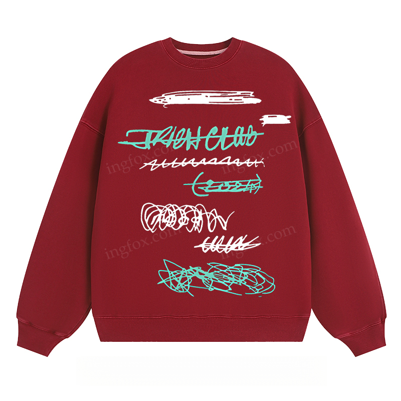 "TRASH CLUB" Graffiti - Classic Unisex Fit Crewneck Sweatshirt