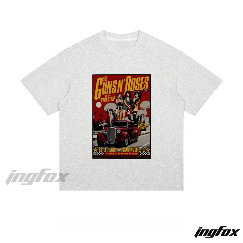 Guns N' Roses Retro Poster - Loose Fit Short Sleeve T-Shirt