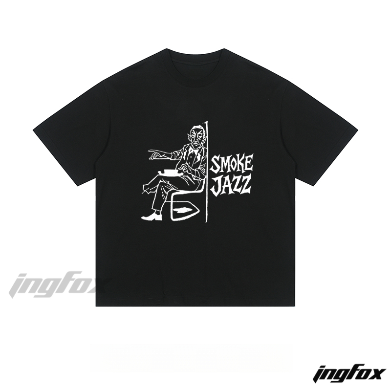 Smoke Jazz - Loose Fit Short Sleeve T - Shirt