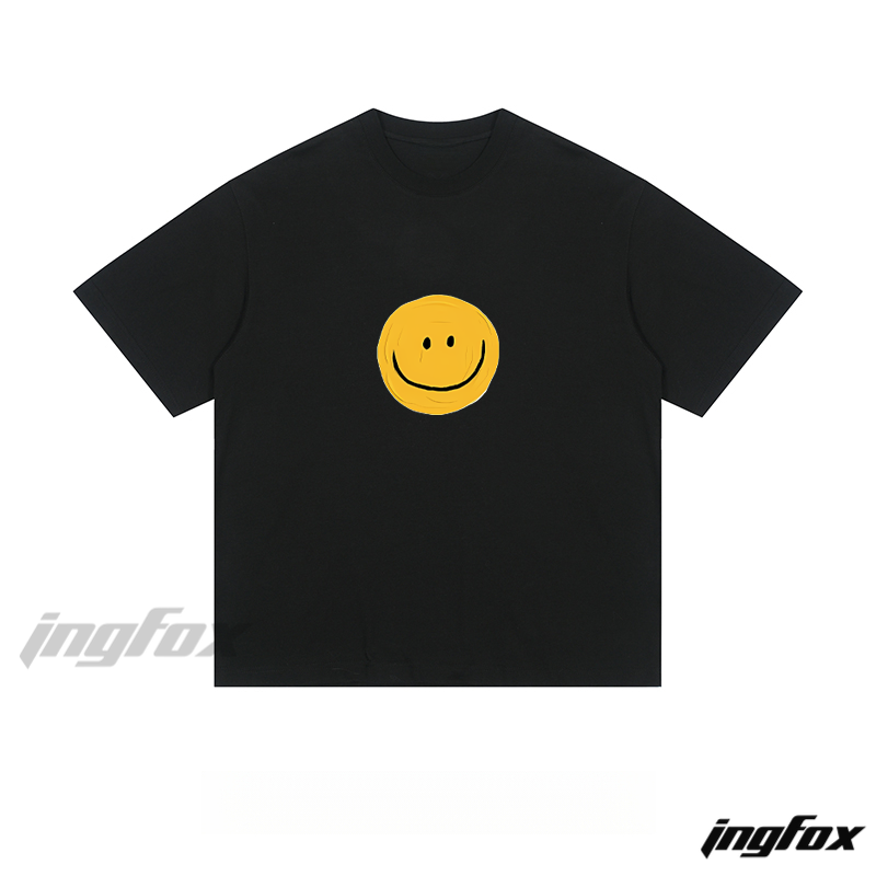 Cheerful Smile - Loose Fit Short Sleeve T-Shirt