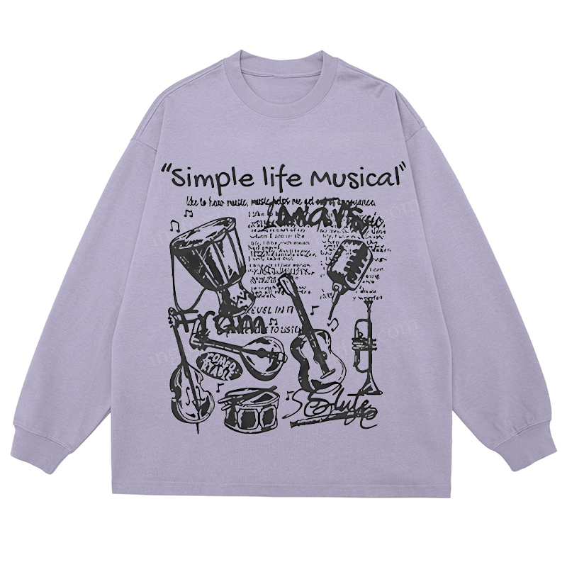 Simple Life Musical - Classic Unisex Fit Cotton Long Sleeve Tee