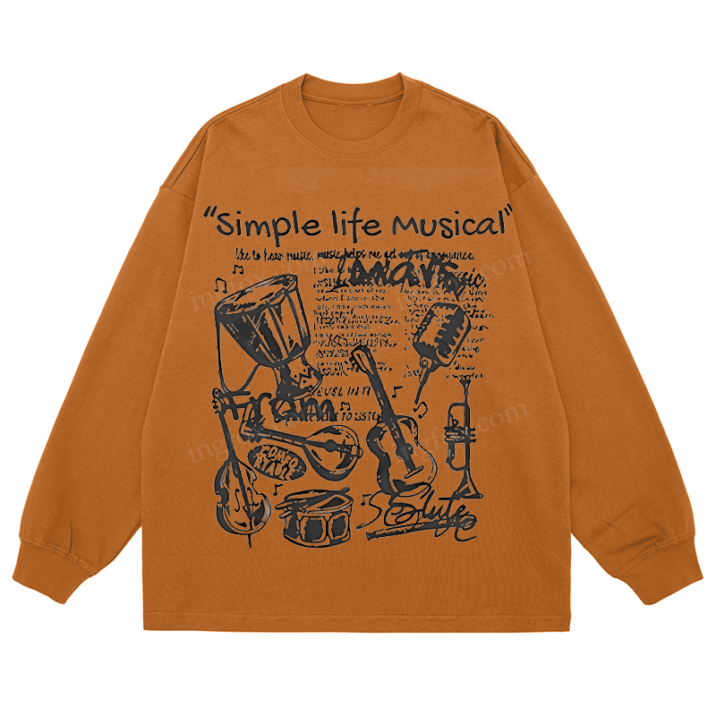 Simple Life Musical - Classic Unisex Fit Cotton Long Sleeve Tee