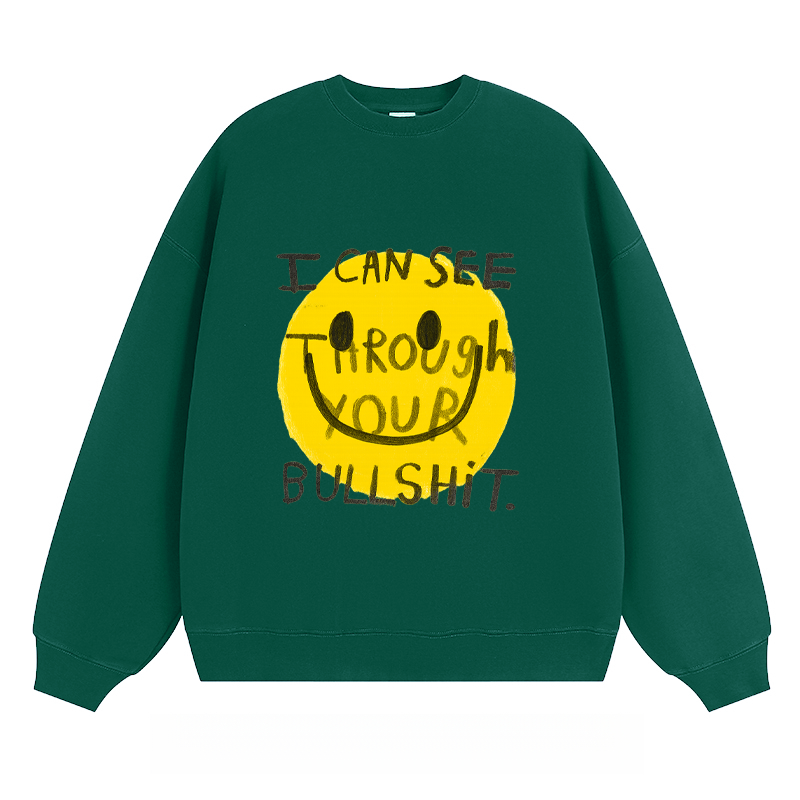Sarcastic Smiley - Classic Unisex Fit Crewneck Sweatshirt