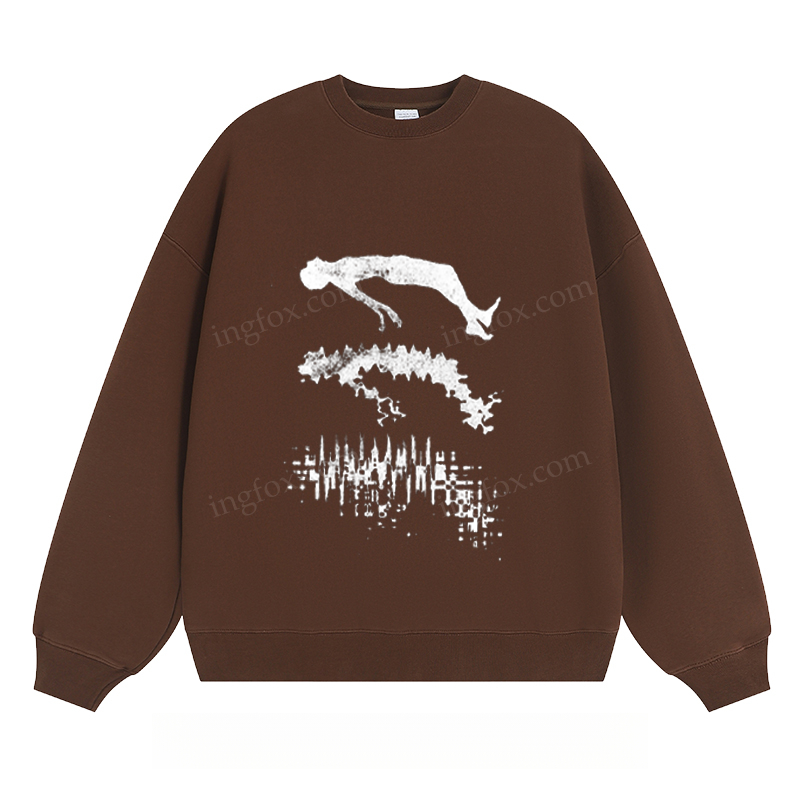 Abstract Diver Graphic - Classic Unisex Fit Crewneck Sweatshirt
