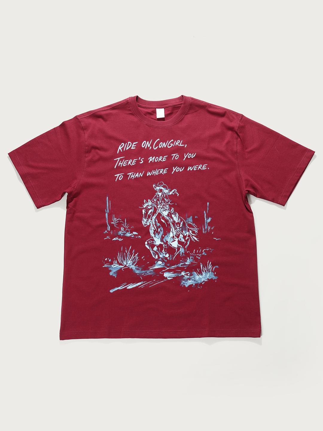 Ride On, Cowgirl - Unisex Retro Cotton Short Sleeve T-Shirt