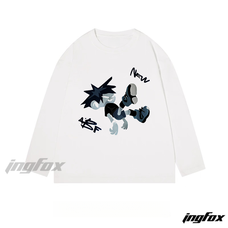 Cartoon Character - Themed Classic Cotton Long Sleeve Tee