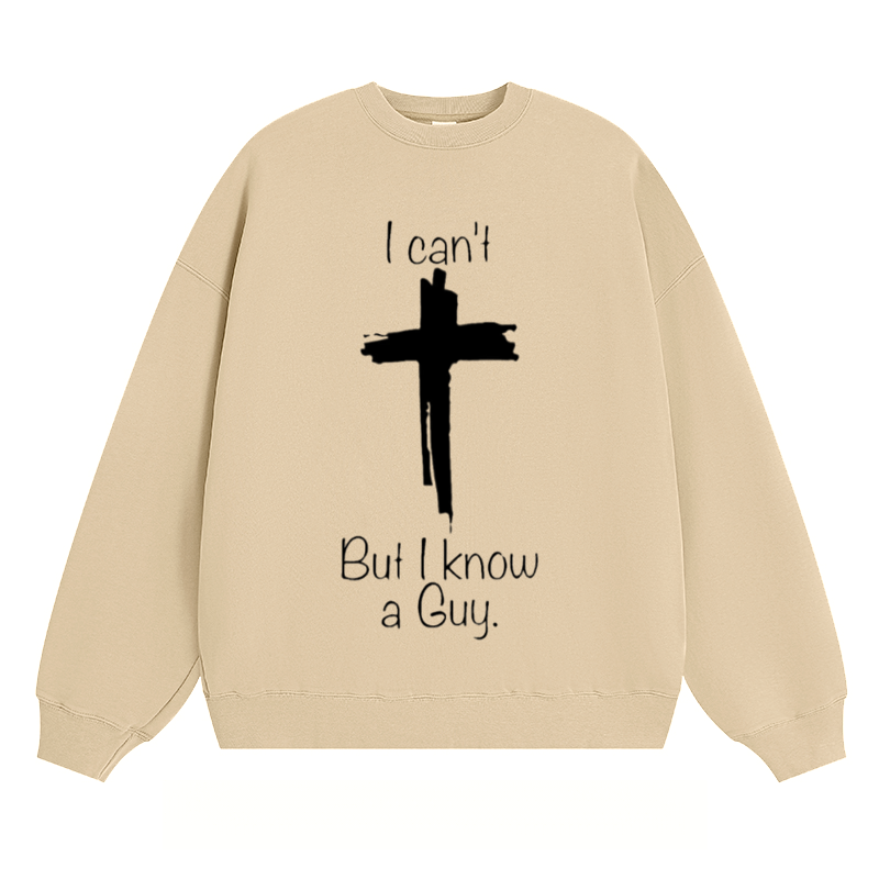 Cross & Text - Classic Unisex Fit Crewneck Sweatshirt