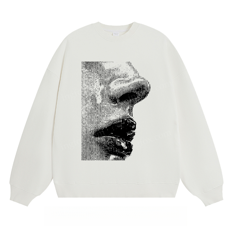 Abstract Facial Detail - Classic Unisex Fit Crewneck Sweatshirt