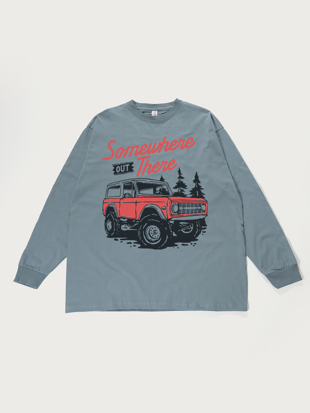 Somewhere Out There Off-Road - Unisex Retro Cotton Long Sleeve T-Shirt