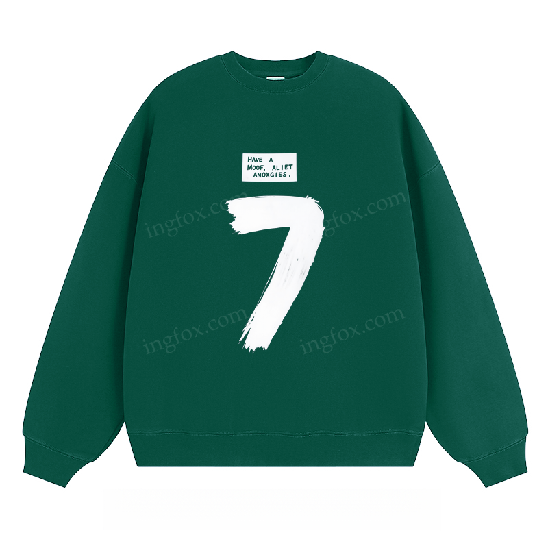 Number 7 & "Have A Moof Aliet Anoxgies" - Classic Unisex Fit Crewneck Sweatshirt