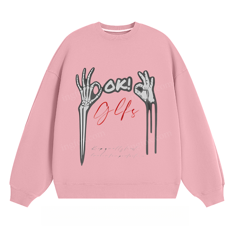 OK! Glfs Skeleton Hand - Classic Unisex Fit Crewneck Sweatshirt