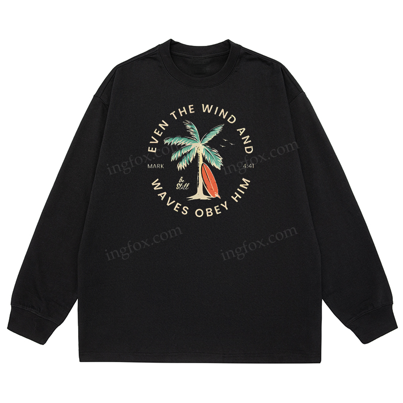 Mark 4:41 Biblical Quote - Classic Unisex Fit Cotton Long Sleeve Tee