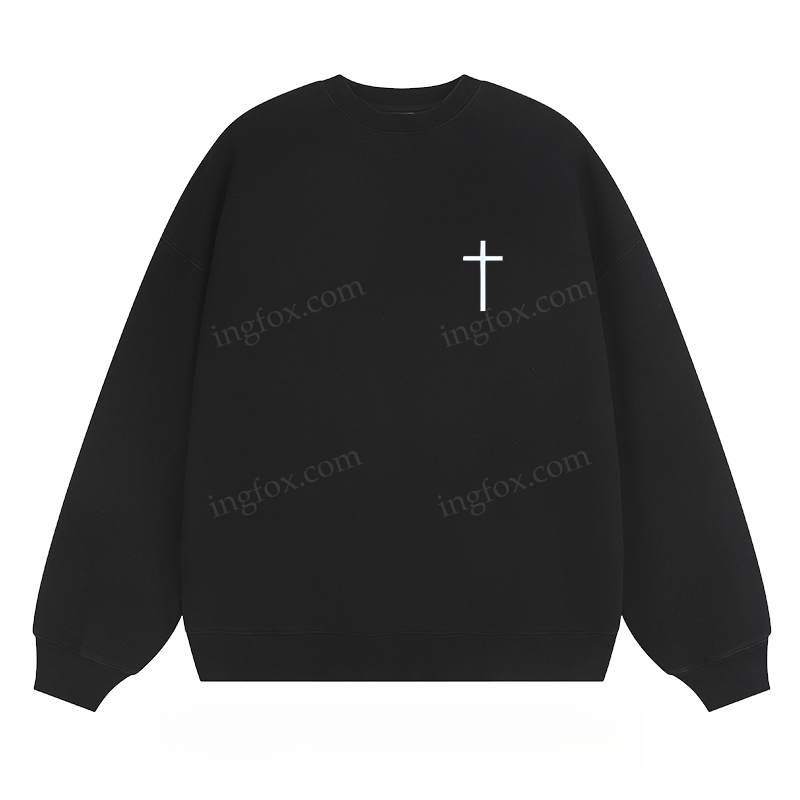 Cross - Embellished Classic Unisex Fit Crewneck Sweatshirt