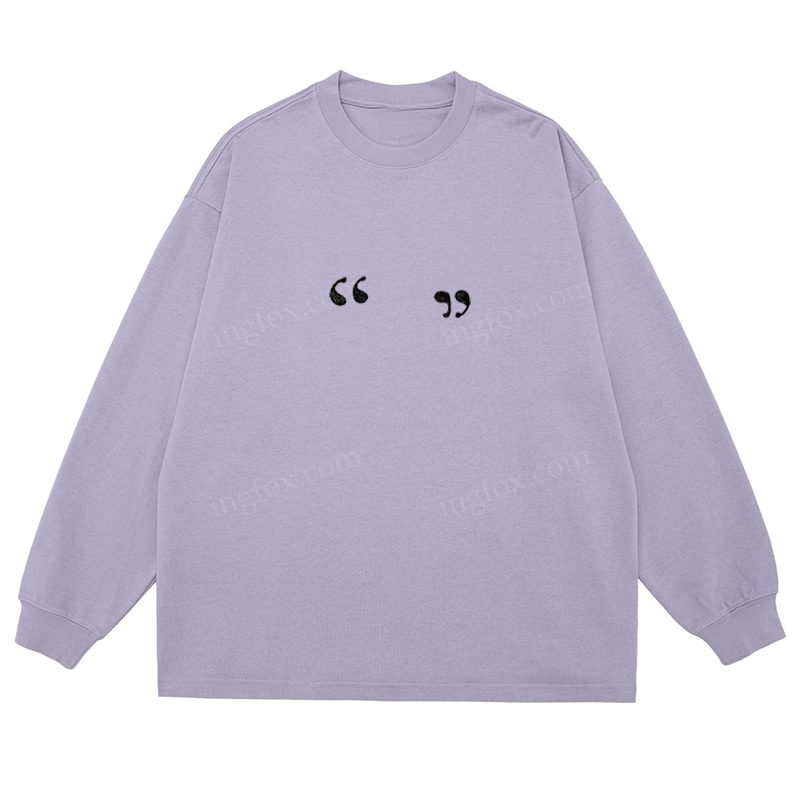 Quote Marks - Classic Unisex Fit Cotton Long Sleeve Tee