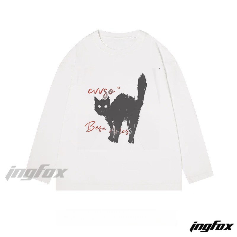 Curse Cat - Classic Cotton Long Sleeve Tee