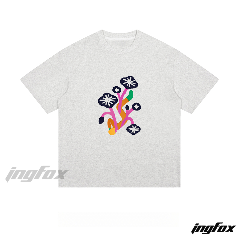 Colorful Mushroom Doodle - Loose Fit Short Sleeve T-Shirt