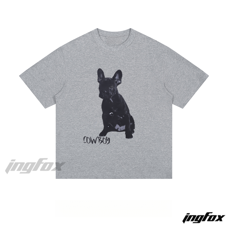 French Bulldog Cowboy - Loose Fit Short Sleeve T-Shirt