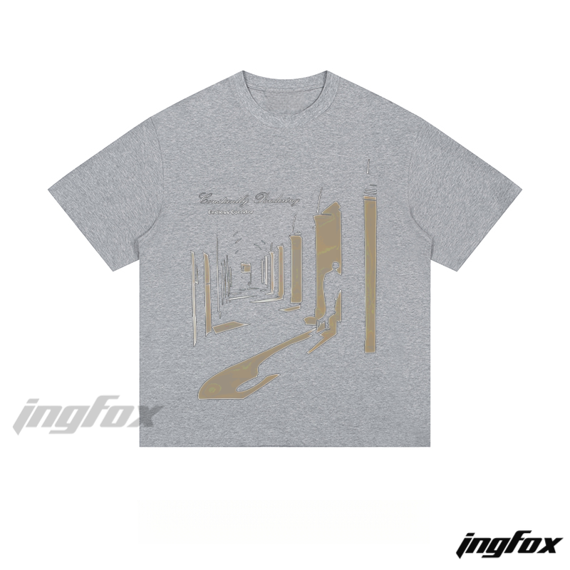 "Constantly Evolving" Architectural Silhouette - Loose Fit Short Sleeve T-Shirt