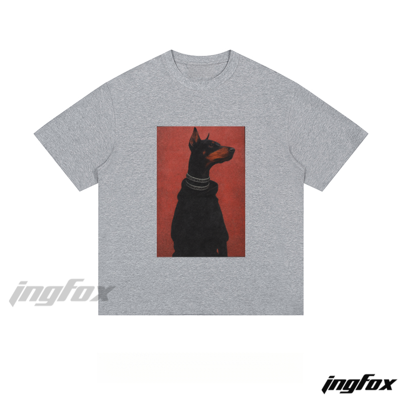 Stylish Doberman Illustration - Loose Fit Short Sleeve T-Shirt