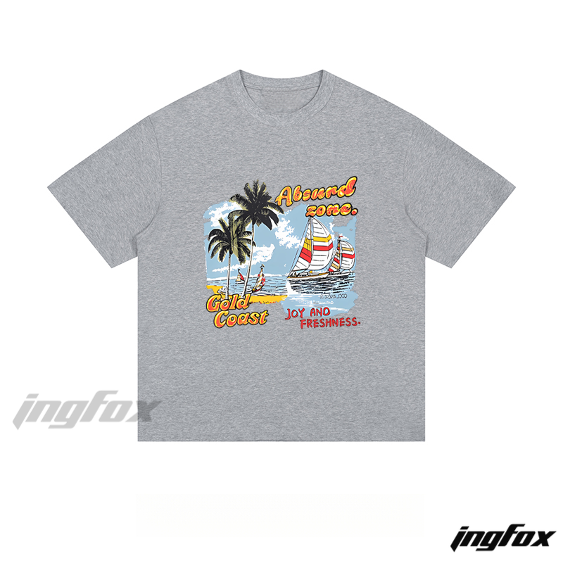 Gold Coast Beach Scene - Loose Fit Short Sleeve T-Shirt