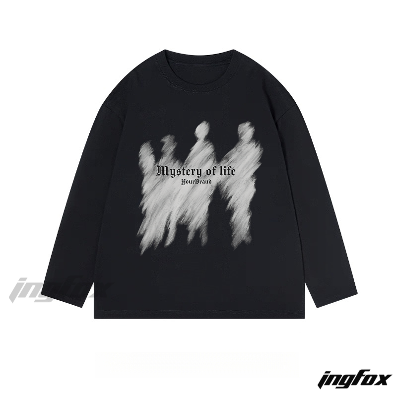 Mystery Silhouette - Classic Cotton Long Sleeve Tee