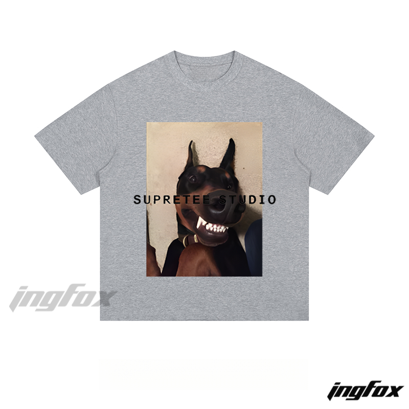 Doberman “SUPRETEE STUDIO” - Loose Fit Short Sleeve T-Shirt
