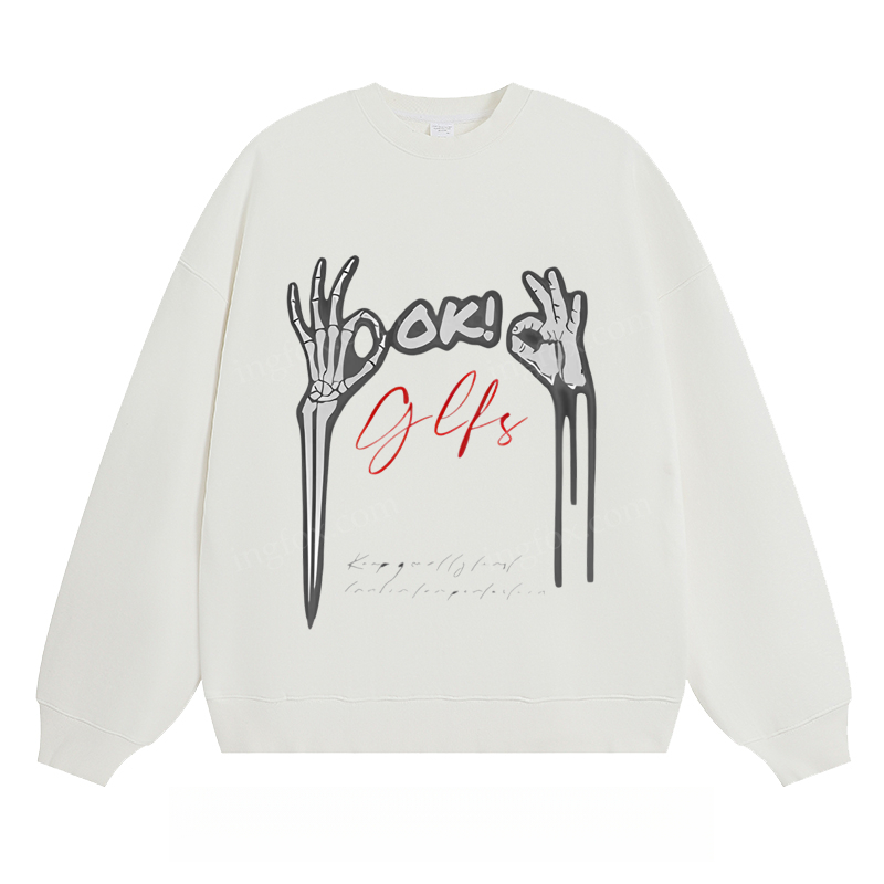 OK! Glfs Skeleton Hand - Classic Unisex Fit Crewneck Sweatshirt