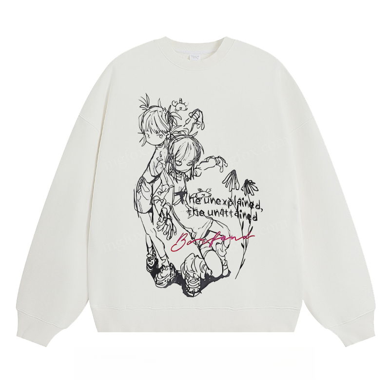 Anime - Style Sketch Crewneck Sweatshirt