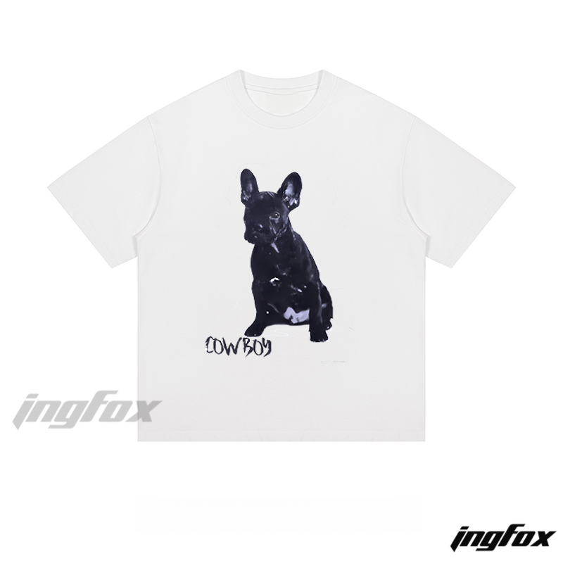French Bulldog Cowboy - Loose Fit Short Sleeve T-Shirt