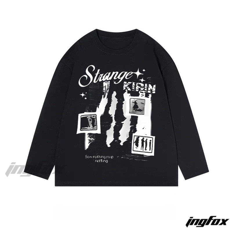 "Strange KIRIM" Graphic Long - Sleeve Tee