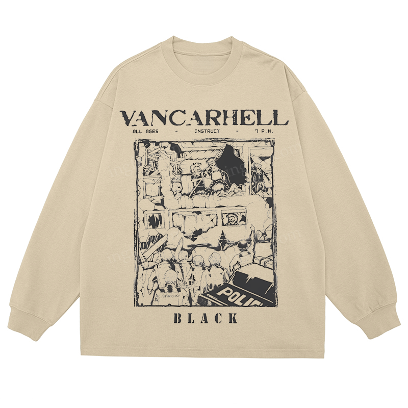 Vancarhell Graphic - Classic Unisex Fit Cotton Long Sleeve Tee