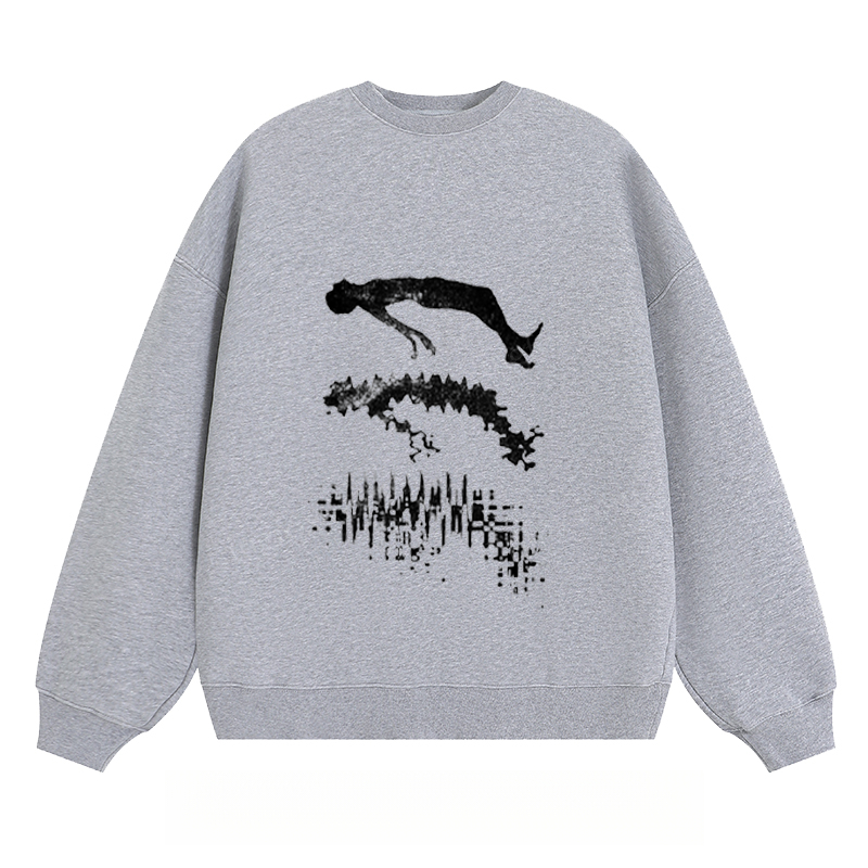 Abstract Diver Graphic - Classic Unisex Fit Crewneck Sweatshirt