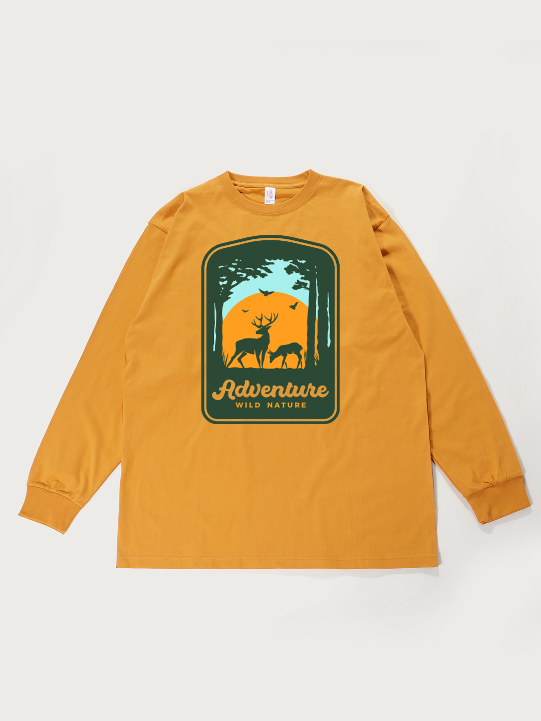 Adventure Wild Nature - Unisex Retro Cotton Long Sleeve T-Shirt