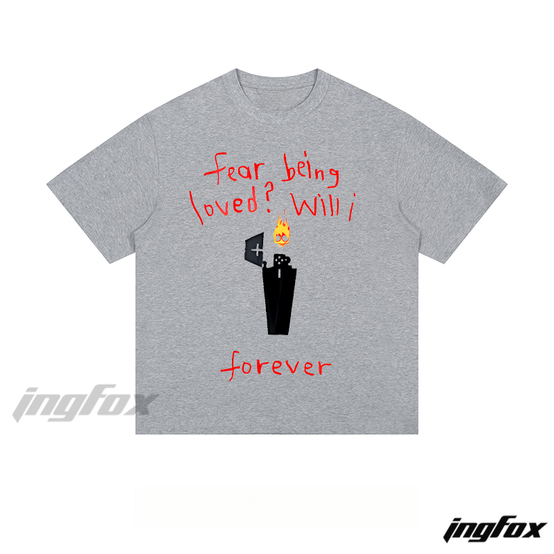 Dark Love Query - Loose Fit Short Sleeve T - Shirt