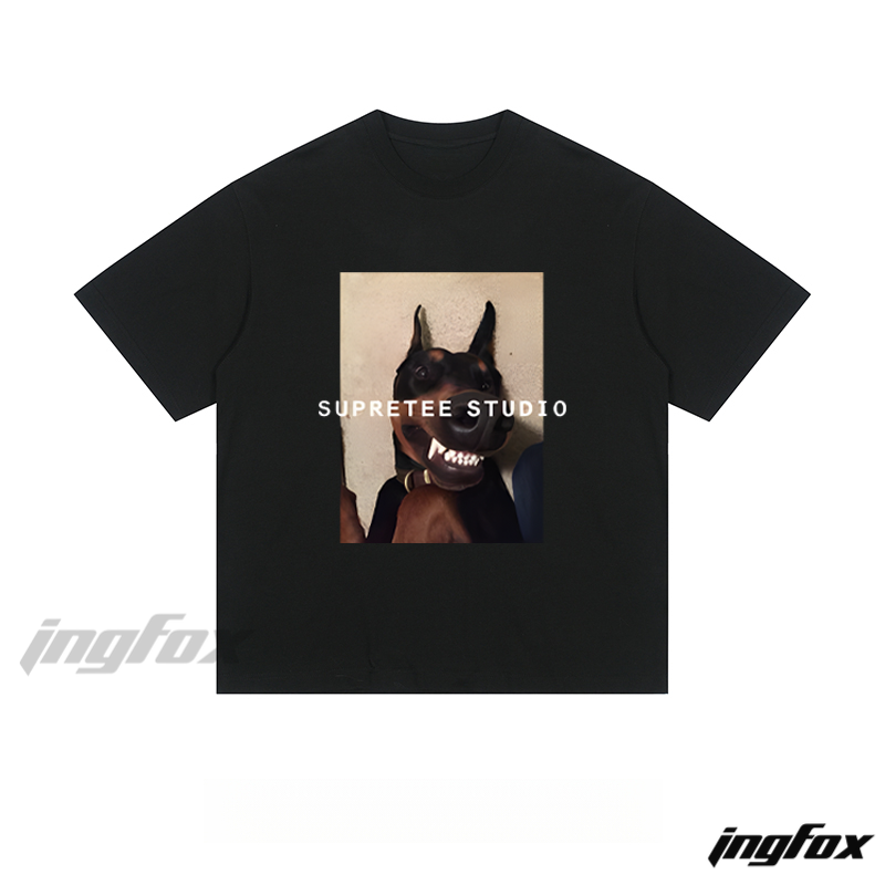 Doberman “SUPRETEE STUDIO” - Loose Fit Short Sleeve T-Shirt
